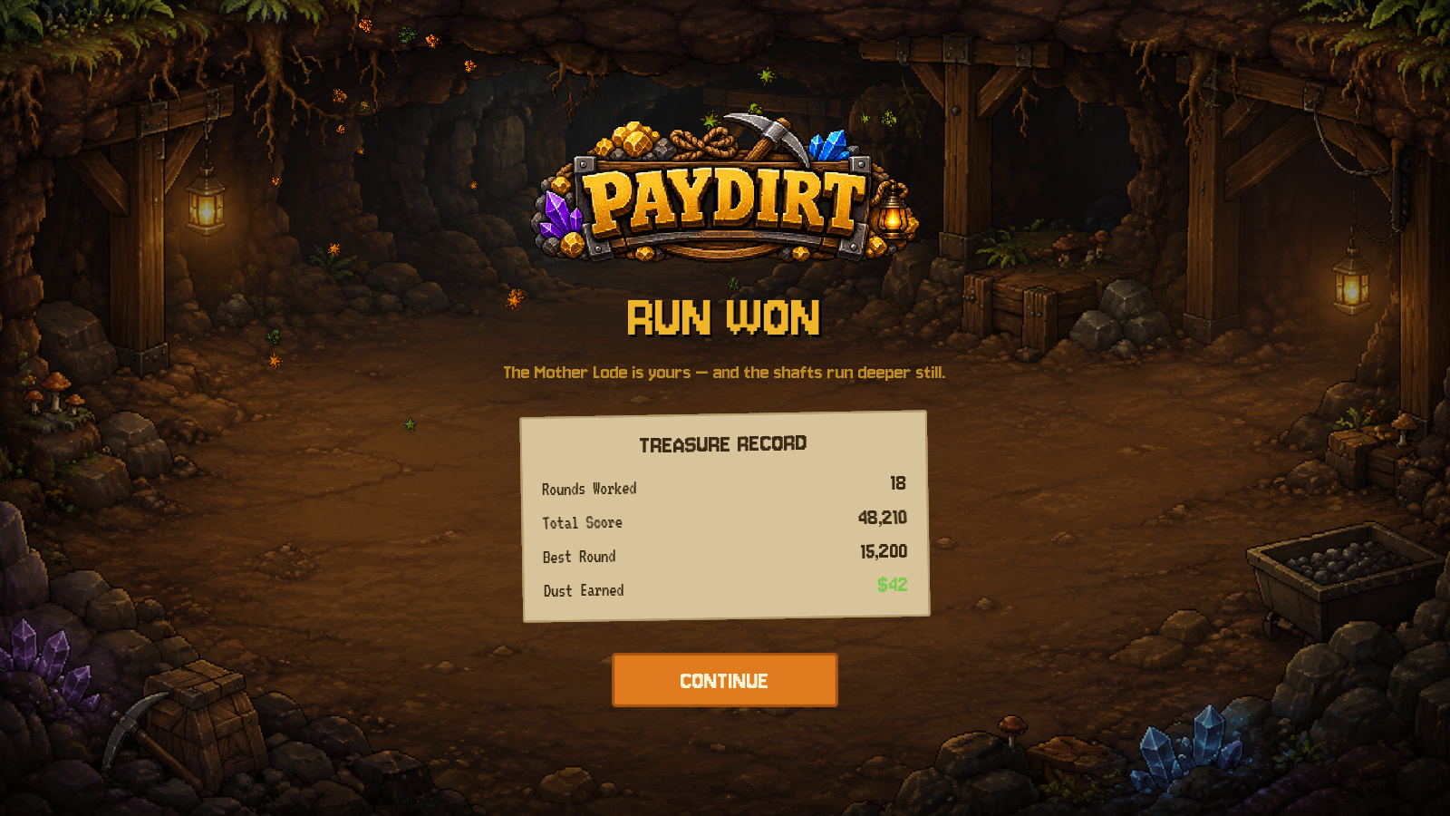 Run won — the Mother Lode